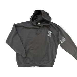 Vintage 90s Sons Of Anarchy Hoodie Mens 2XL Black Florida Grim Reaper Biker